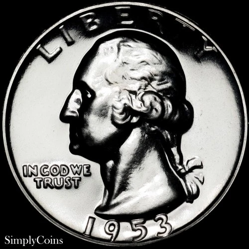 1953 Washington Quarter PROOF GEM ++ Uncirculated 90% Silver Coin
