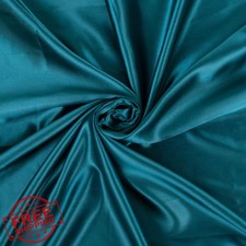 Fynite Petrol Blue Charmeuse Satin Fabric 2 Yards 44" Wide Sewing