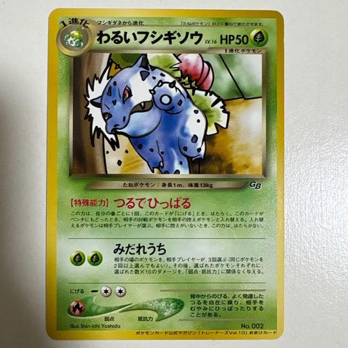 EXCELLENT Dark Ivysaur Pokemon Card Trainers Vol.10 Promo Japanese Vintage Rare