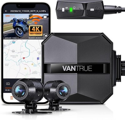 Dashcam 4K 1080P mit GPS HDR WDR wasserdicht für Auto Motorrad 512G Speicher