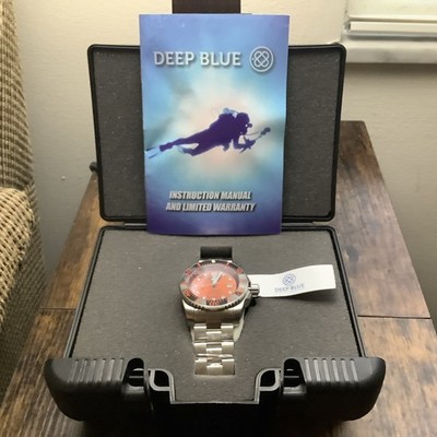 Deep Blue Juggernaut III 46mm Wave Dial Automatic Watch