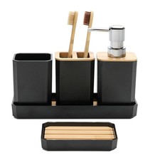 Bathroom Accessories Set,5 Pcs Bathroom Accessory Gift Set, Soap Dispenser, S...