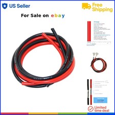 10 Gauge Silicone Wire 20ft Red and Black Flexible Stranded Tinned Copper