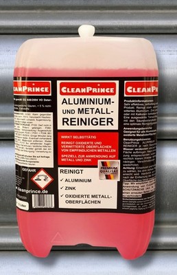 Aluminiumreiniger Metallreiniger 5 Liter Alureiniger Metall Zink Metallflächen