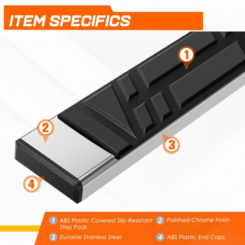 Tabla de correr con barra lateral de 6,5" para 02-14 Avalanche Suburban Yukon XL 1500 2500 Foto 4 de 4