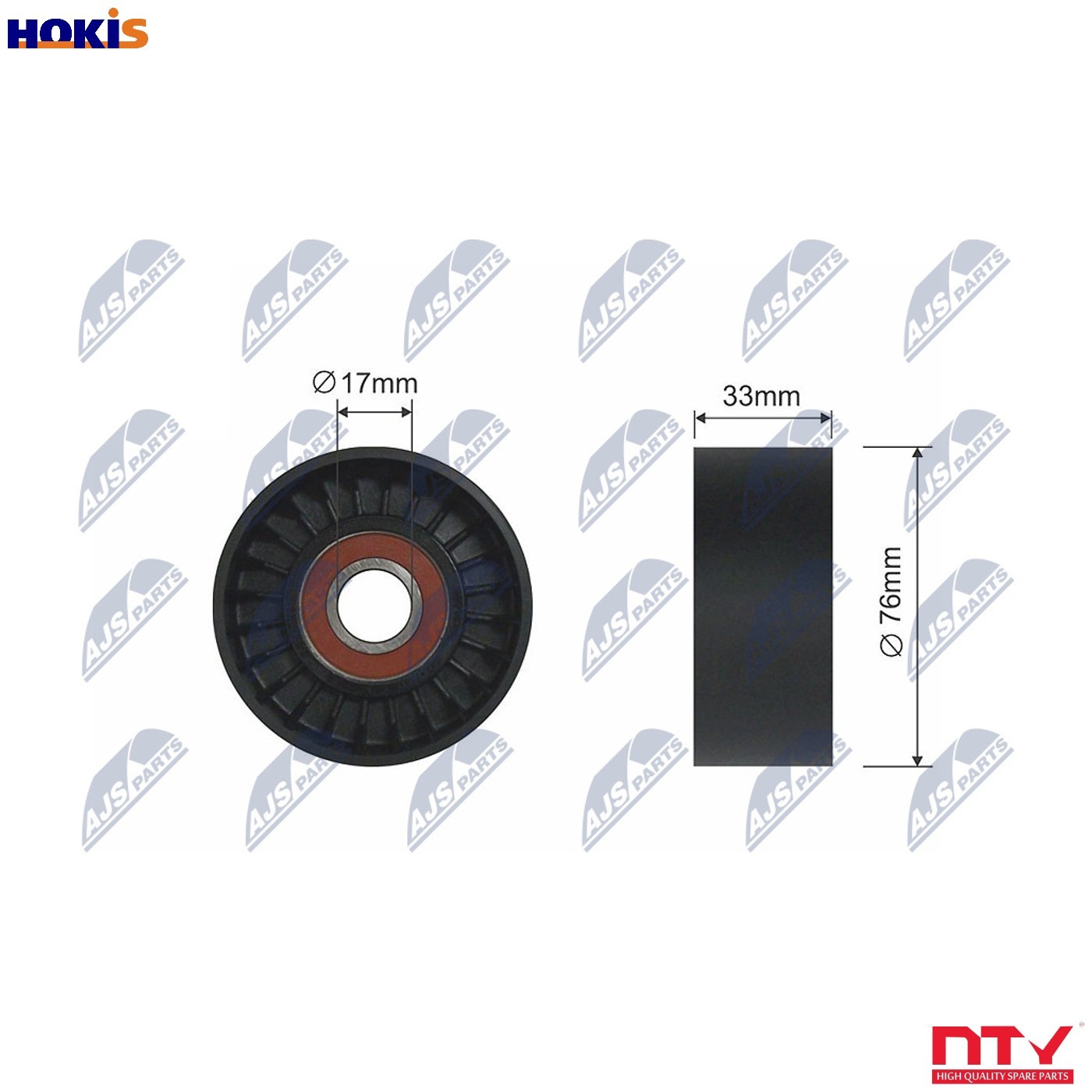 Belt idler pulley RNK-HY-515 NTY for KIA HYUNDAI - Image 11