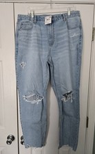 NWT American Eagle AE Size 18 Long Curvy Mom Jeans Super High Rise