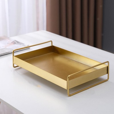 Serviertablett Schmuck Tablett Teller Mahlzeit Parfüm Organizer mit Griff Tisch Essen