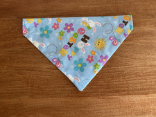 Over Collar Slide On Pet Dog cat Bandana Scarf Small EASTER - New