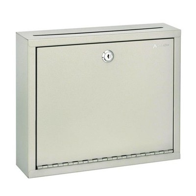 AdirOffice ALHI63103BEI Large Size Steel Multi-Purpose Secure Drop Box 12 x 3...