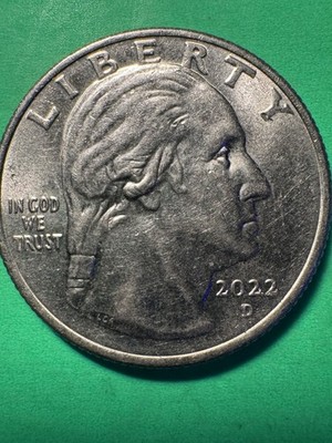 2022 D Washington Quarter ERROR Coin In COD We Trust See Photos