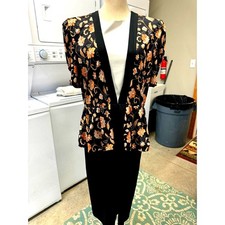 80's ,Dress, Jenni, Size 12, Belt Missing,Vintage 80's Style,Polyester,One Piece