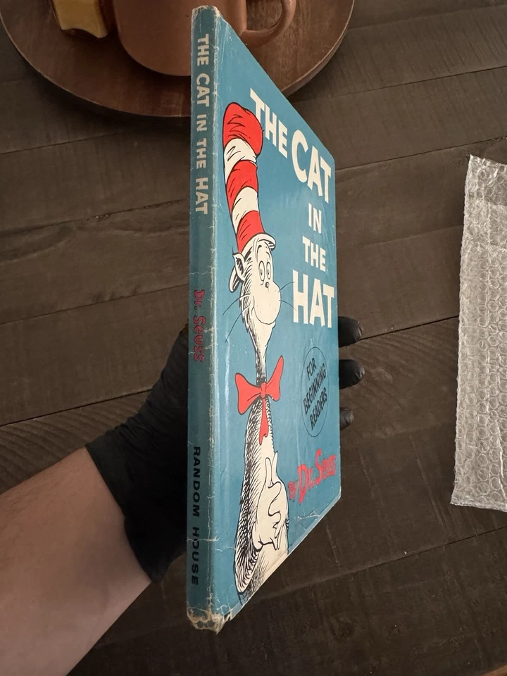 Dr Seuss 1st printing /1st edition Cat in the Hat 1957 w/ Dust Jacket ~ $1000obo Foto 4 de 4