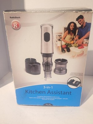 3-in-1 Kitchen Assistant  By Radio Shack - Open Box, Grates (E)
