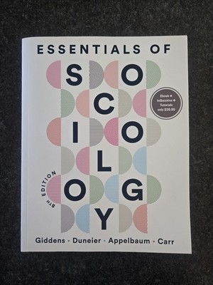 Essentials of Sociology 8th Edition, Giddens etal., 2021 Textbook Vg Paperback 