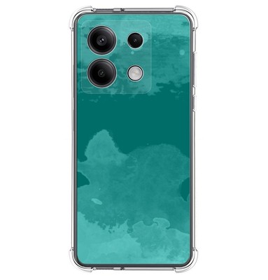 Cover Silicone Liquido Verde per Xiaomi Redmi Note 14 Pro 5G Disegno Da