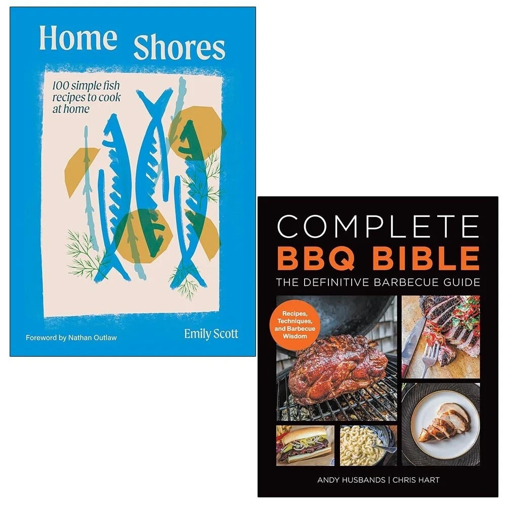 Andy Husbands, Chris Hart, Emily Scott, Andy Husbands Unisex Green Home Shores Emily Scott, Complete Bbq Bible Definitive Barbecue Guide 2 Books Collection Set - Image 3