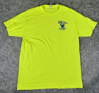 Dive Bar Yellow Lucy s Key West Retired Surfer Scorpion T-Shirt Size L