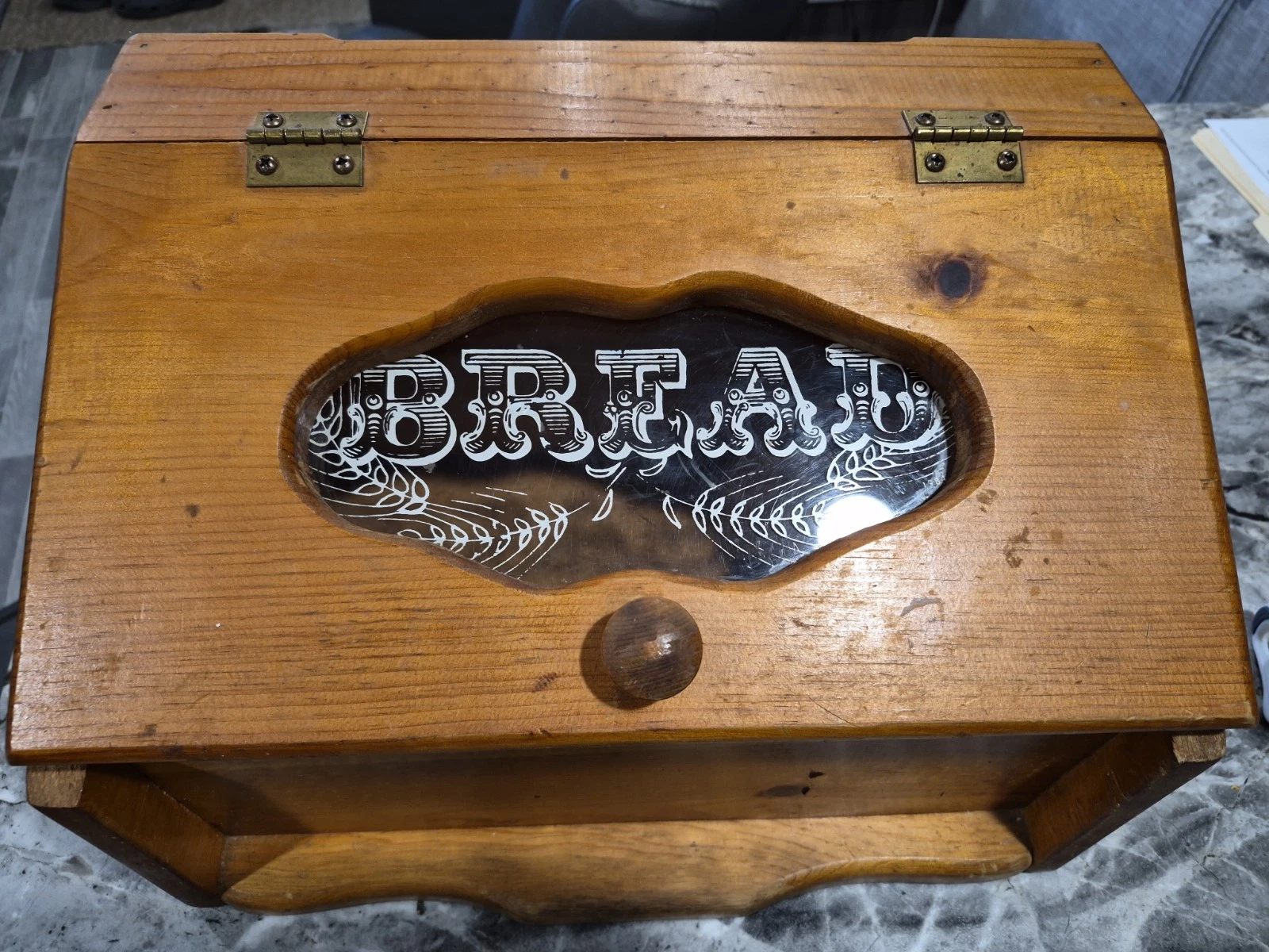 Vintage Wooden Bread Box 1984 with Plastic Insert Wooden Knob
Opens in a new window or tab