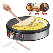 Electric Crepe Maker Machine Pancake Machine With Non-stick Griddle Batter