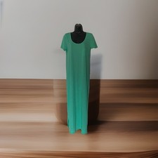 J Crew Small Teal Long Maxi Shirt Dress U3