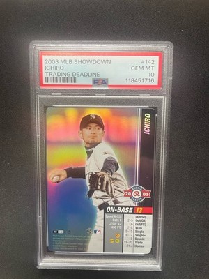 2003 MLB Showdown Ichiro Suzuki Trading Deadline Rookie Season #142 Foil PSA 10
