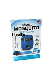 Thermacell E55 Mosquito Repellent E-Series Rechargeable Repeller, Blue