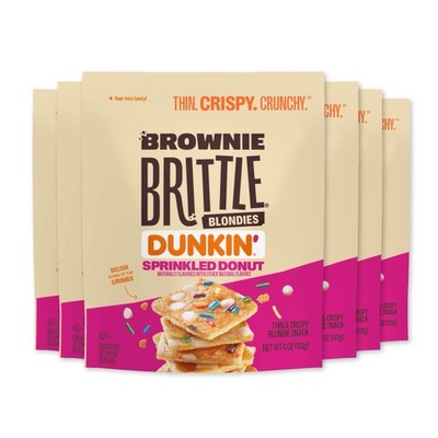 Brownie Brittle   Dunkin'   Blondie Sprinkled Donut Thin (Pack of 6, 4 oz)