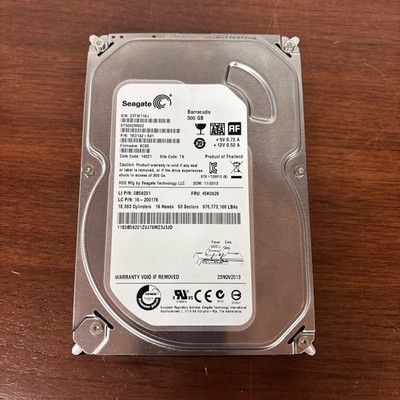 Seagate Barracuda ST500DM002 500 GB SATA III 3.5 in Desktop Hard Drive