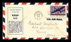 US COVER AIR MAIL 10C FIRST DAY ISSUE SCOTT C27 AVIATION HISTORY NUMBER TWO