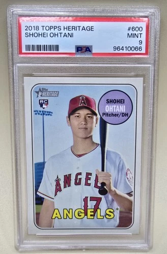 2018 Topps Heritage High Number Shohei Ohtani RC Rookie #600 🫆PSA 9🫆 4xMVP
