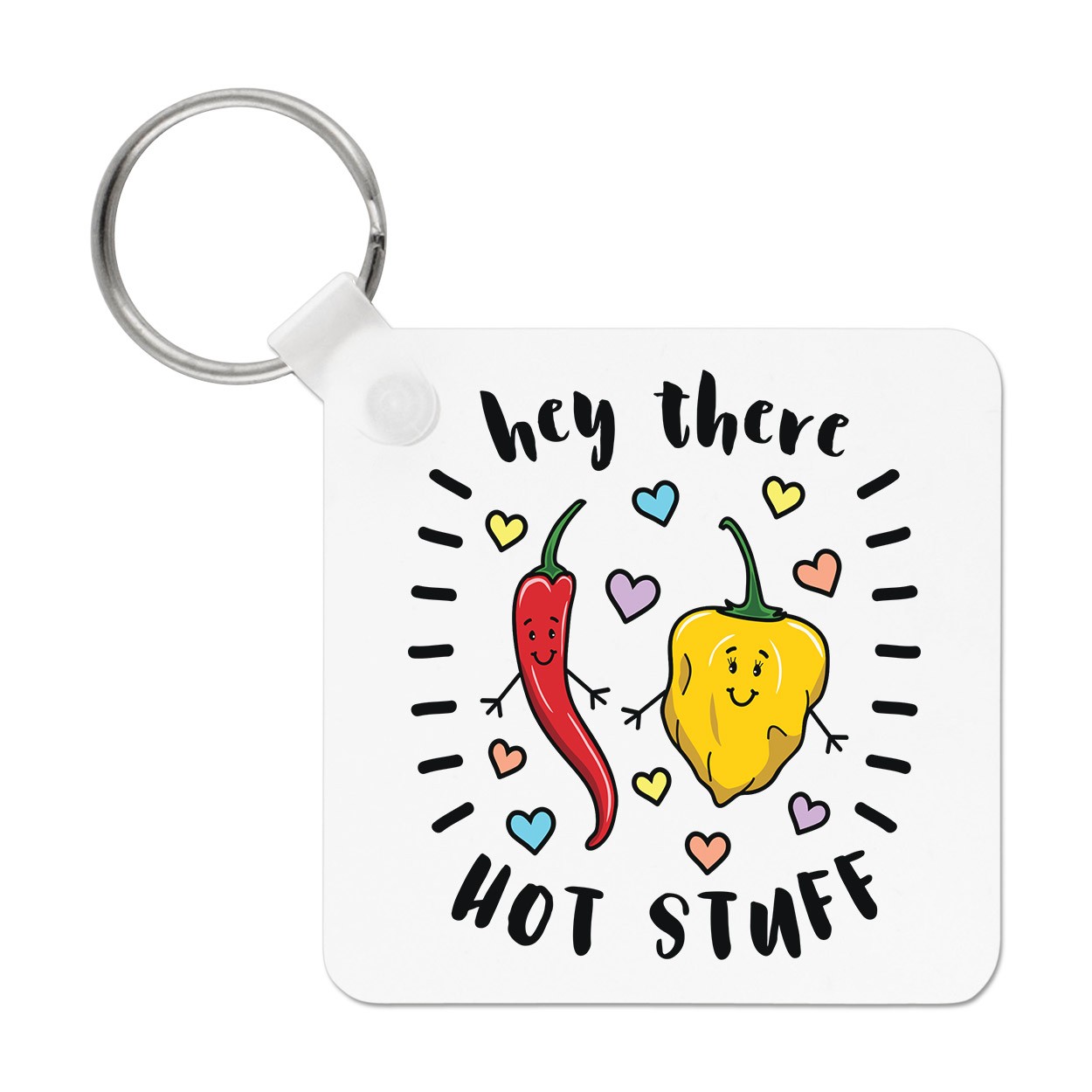 Hey There Hot Stuff Chilli Keyring Key Chain Wife Girlfriend Valentines Day