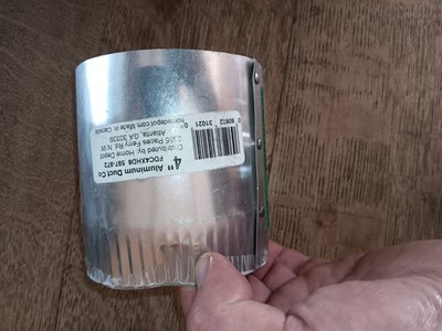 Everbilt FDC4XHD8 Solid Aluminum 4''x4'' Duct Connector