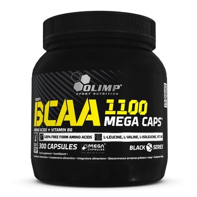 OLIMP, BCAA 1100 Mega Caps Vitamin B6 Aminosäure 300 Kapseln SUPER PREIS