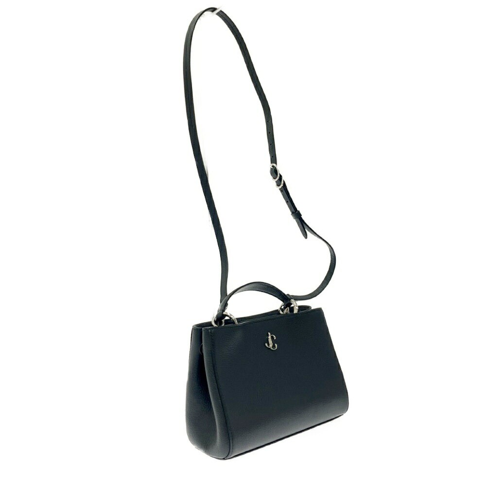 Jimmy Choo 2Way Leather Shoulder Bag Black 8.9 Jimmy Choo 2Way Leather Shoulder Bag Black 8.9