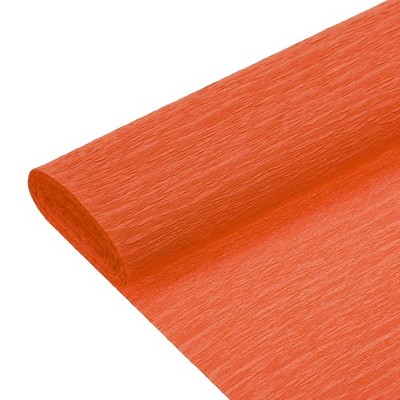 6Pcs Crepe Paper Roll 8.2ft Long 9.84 Inch Wide Orange Red