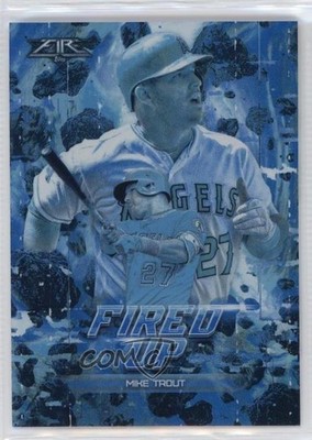 2018 Topps Fire Fired Up Blue Chip Mike Trout #F-1 03rx