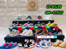 Best Handcrafted 3D Mini Sneaker Keychain Shoes Keyring with Box/Bag Sneakers-E