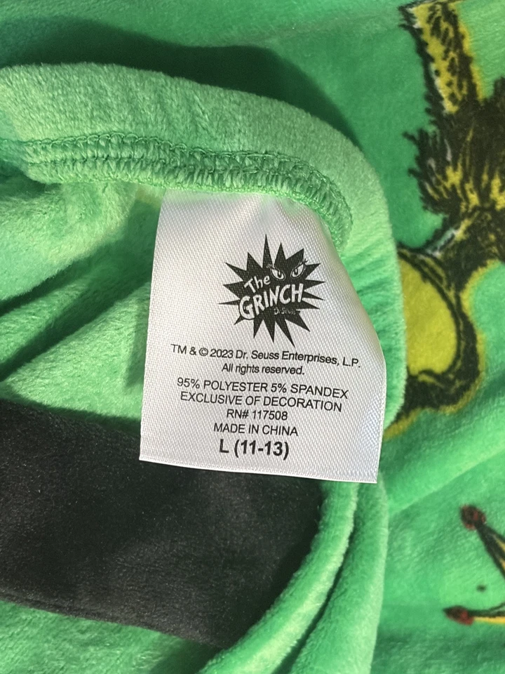 Комбинезон цельный Grinch Dr. Seuss бархатный бархат размер L - Изображение 2 из 4