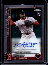2025 Topps Chrome Update Mickey Gasper Rookie Debut Auto RC #CRDA-MG Red Sox