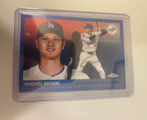 2025 Topps Chrome Platinum Anniversary Shohei Ohtani Blue Prism Refractor