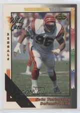 1992 Wild Card 10 Stripe Natu Tuatagaloa #350 Rookie RC g2x. rookie card picture