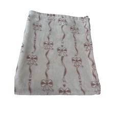 Adirondack Baby Blanket Pink Bows Fleece Girl Soft Cozy 28x38