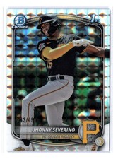 Jhonny Severino (RC) 43/499 1st Refractor Geometric 2025 Bowman Chrome