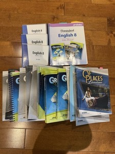 Abeka English 8 Vocabulary Spelling Grammar Literature Lot Set Books DVD