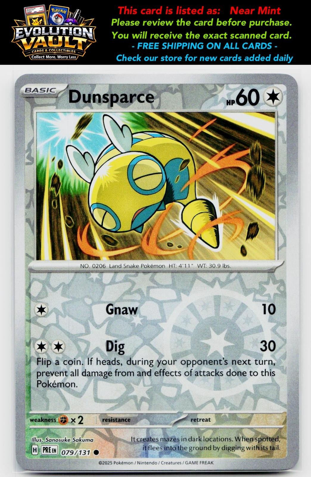 SV: Prismatic Evolutions #079/131 Dunsparce