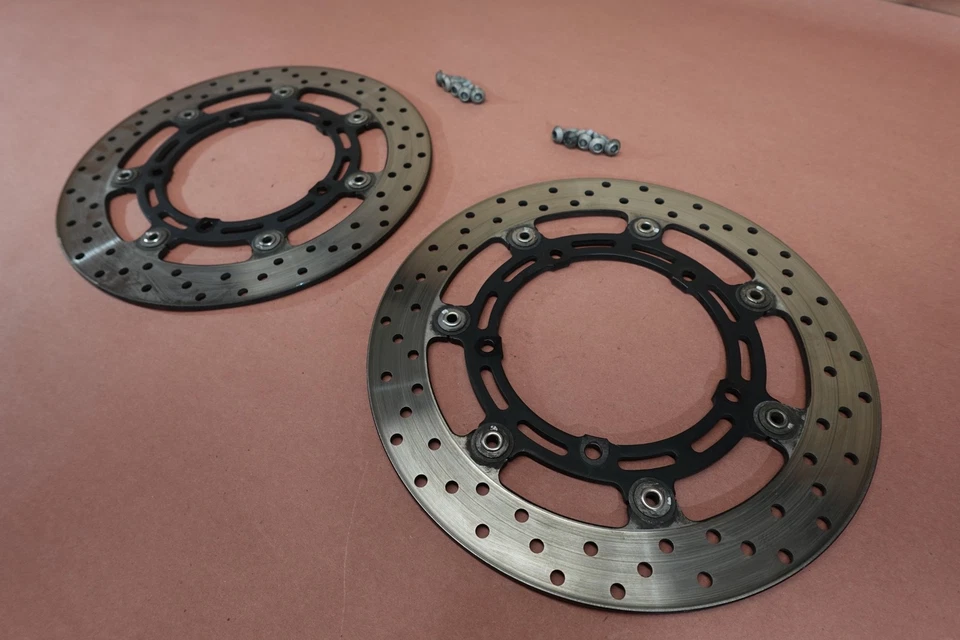 Discos de rotor de freio dianteiro 2004-2009 YAMAHA FZ6-S FZ6S FZ6 FZ600 - Imagem 2 de 4