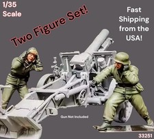 1/35 Resin Figure German WW2 2 Man Artillery Crew Model 2 Fig Set Kit 33251
