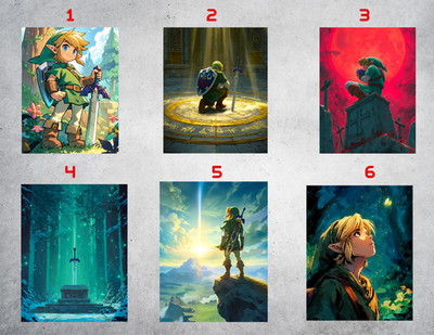 Legend Of Zelda Video Game Wall Collage Posters