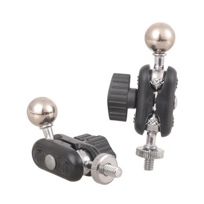 Travel 17mm Ball Joint Adapter Clamp With 1/4 Inch Thread For Photo Equipment